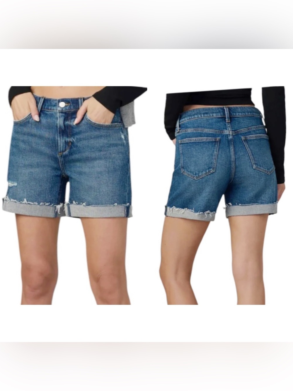Joe’s Jeans blue denim Bermuda shorts waist size 33